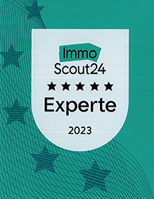 Siegel von Immoscout 24 als premium Partner