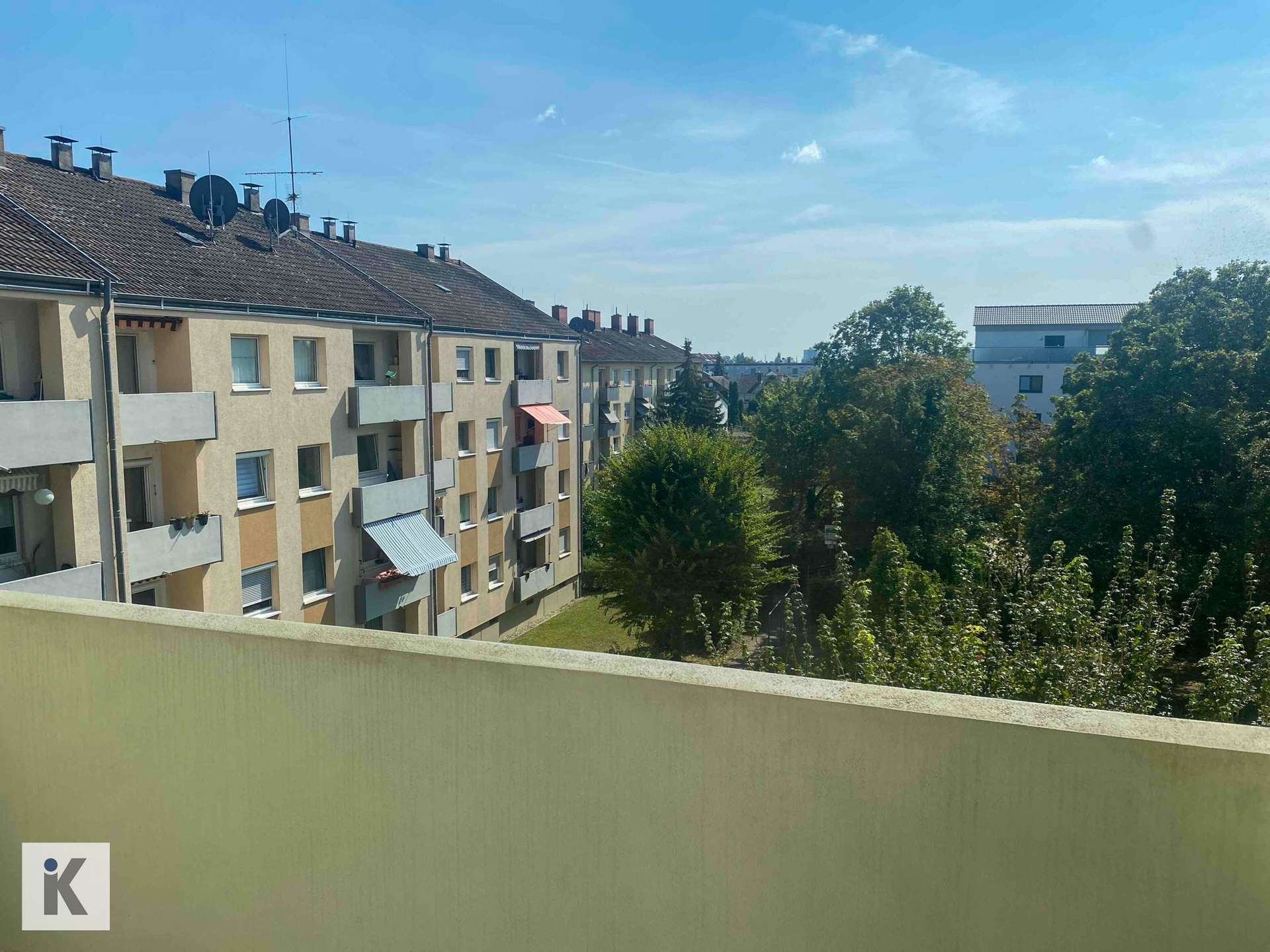 Ausblick aus dem Balkon